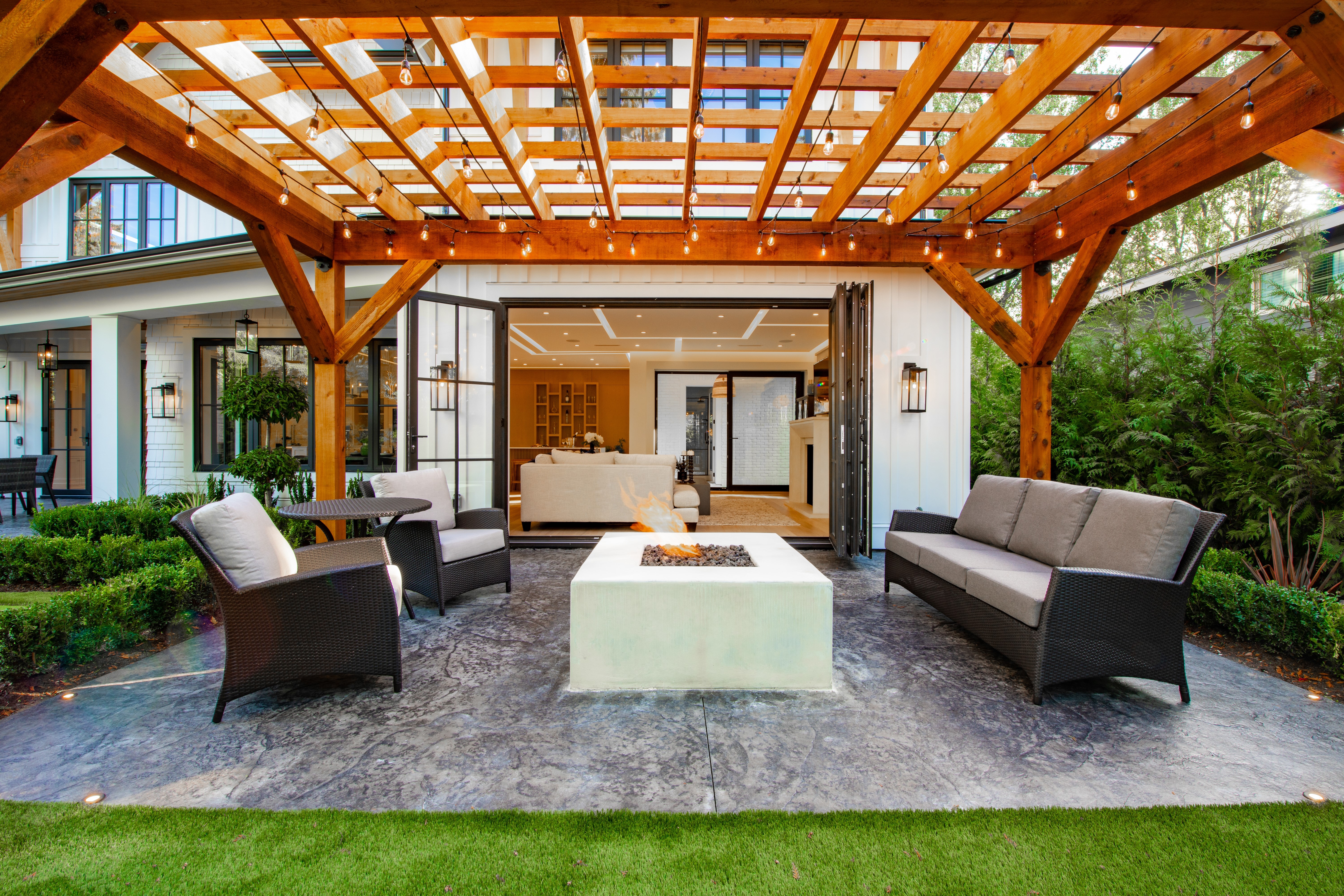 Concrete patio installation in Nashville